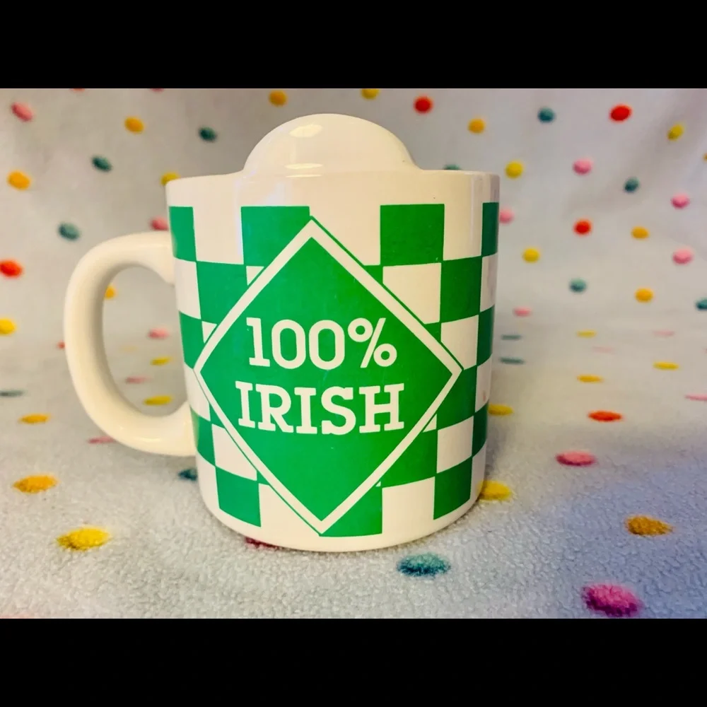 Vintage RUSS Berrie 100% Irish Green Checks Made in Korea
